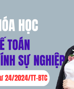 Khóa học kế toán HCSN Thông tư 24/2024/TT-BTC